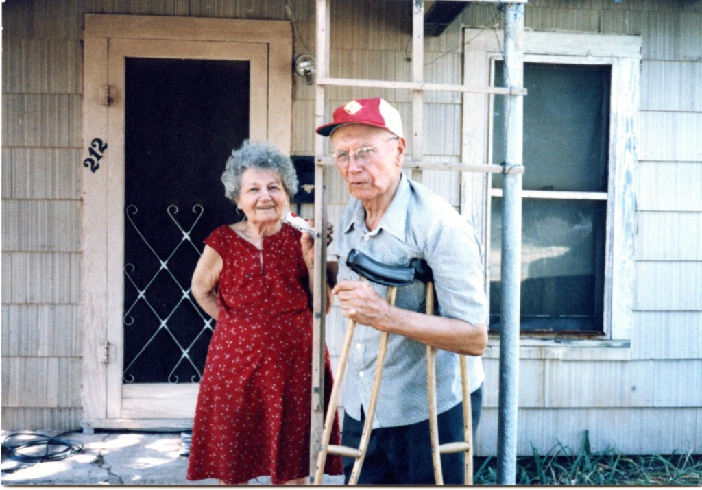 Mary (Gerik) Mazac and Joe Gerik - Seymour, TX, July 1985